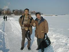 on the sea